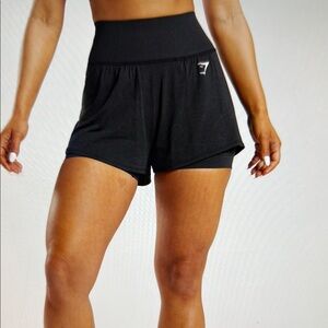 Gymshark Black Athletic Shorts Performance Fit